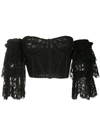ZUHAIR MURAD LACE OFF-THE-SHOULDER TOP