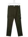 C.p. Company Cargohose Mit Linsen-detail In Green