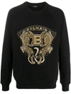 BALMAIN LOGO PRINT SWEATSHIRT