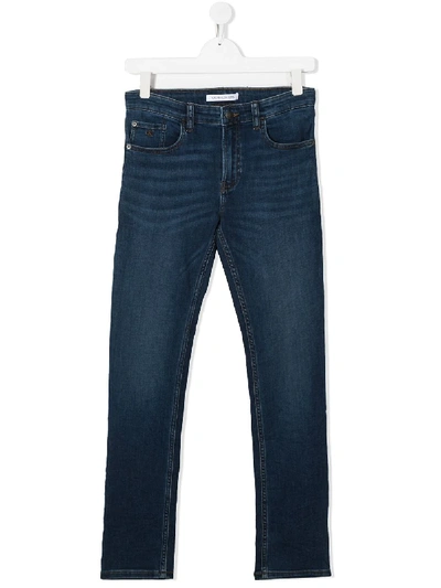 Calvin Klein Teen Slim-fit Jeans In Blue