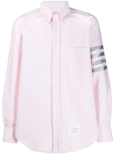 Thom Browne 4-bar Straight Fit Shirt In Pink