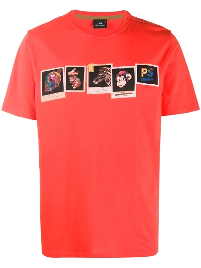 PS BY PAUL SMITH PS CLUB PHOTOS PRINT T-SHIRT