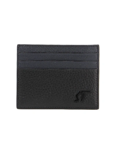 Ferragamo Float Gum Card Case In Black