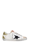 GOLDEN GOOSE SUPERSTAR SNEAKERS IN WHITE SUEDE AND LEATHER,11430659