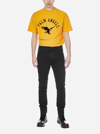 Palm Angels Jeans In Black White