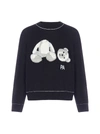 PALM ANGELS ICE BEAR VIRGIN WOOL SWEATER,11430630