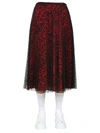 RED VALENTINO PLEATED SKIRT,UR3RAC20 57D38Z