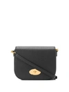 Mulberry 'darley' Black Crossbody Bag With Adjustable And Removable Shoulder Strap And Turn-lock Closure In Black
