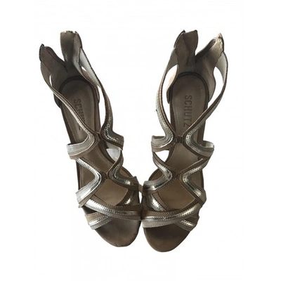 Pre-owned Schutz Sandals In Beige