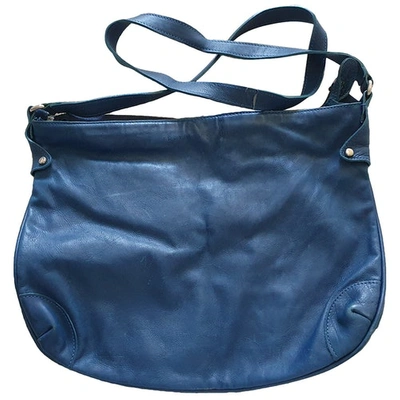 Pre-owned Fratelli Rossetti Blue Leather Handbag
