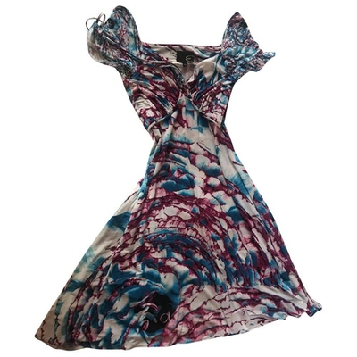 Pre-owned Just Cavalli Mid-length Dress In Multicolour