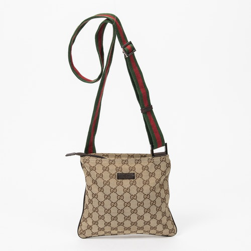 Pre-Owned Gucci Beige Cotton Handbag | ModeSens