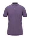 Brunello Cucinelli Polo Shirts In Purple