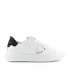 Philippe Model Temple Veau Leather Sneakers In White