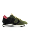 PHILIPPE MODEL TRPX PONY CAMOUFLAGE MILITARY GREEN SNEAKER
