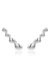 MONICA VINADER NURA TEARDROP CLIMBER EARRINGS,GP-EA-CDCE-NON