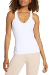 Alo Yoga Elevate Rib Tank In White