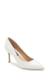 Karl Lagerfeld Royale Pump In White Leather