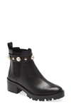 Karl Lagerfeld Women's Pola Lug Sole Booties Women's Shoes In Black
