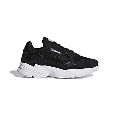 Adidas Originals Ladies Falcon Sneakers In Core Black/cloud White