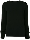 RICK OWENS FUNNEL-NECK SIDE-SLIT JUMPER