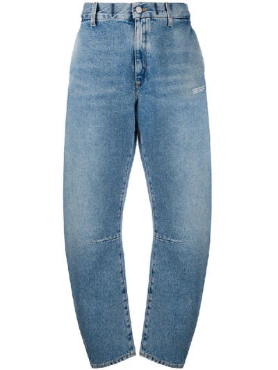 Off-white Wide-leg Jeans In Blue