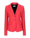 Patrizia Pepe Sartorial Jacket In Red