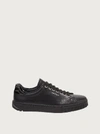 Ferragamo Black Cube Sneakers In Black