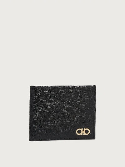 FERRAGAMO PORTEFEUILLE GANCINI NOIR
