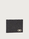 Ferragamo Gancini Wallet With Coin Pocket In Black
