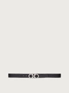 Ferragamo Reversible And Adjustable Gancini Belt In Black