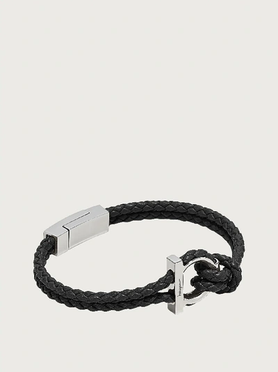 Ferragamo Gancini Bracelet - Size 19 In Black
