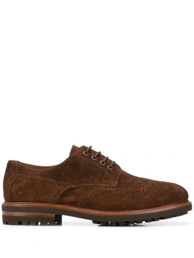 Brunello Cucinelli 'casual Imperiale' Derby Shoes In Brown