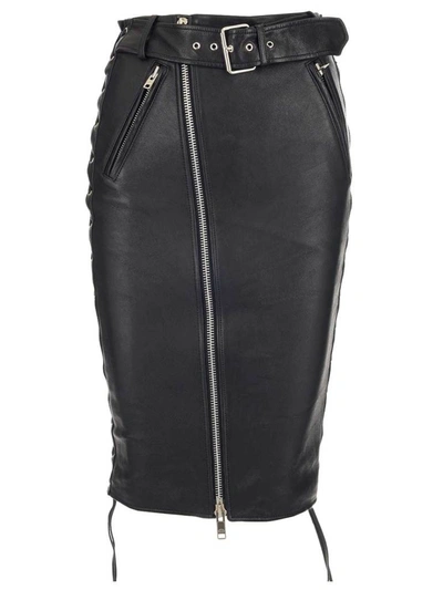 BALENCIAGA BALENCIAGA BIKER MIDI SKIRT