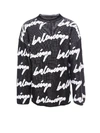 BALENCIAGA BALENCIAGA CREWNECK 3D SCRIBBLE KNIT SWEATER