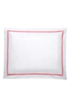 Matouk Essex Cotton Percale Sham In Hibiscus