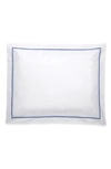 Matouk Essex Cotton Percale Sham In Navy