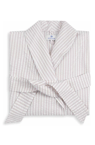 MATOUK MATTEO STRIPE ROBE,M086MLROBNT