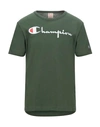 Champion Sports T-shirt In Military Green