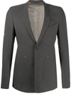 RICK OWENS GEOMETRIC POCKET BLAZER