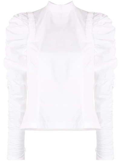 Bec & Bridge Louis Shirred Shirt In White