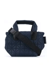 Vee Collective Medium Quilted Tote In Blue