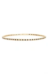 Armenta Sueno Black Sapphire Eternity Bangle In Yellow Gold