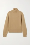CHLOÉ EMBROIDERED CASHMERE TURTLENECK SWEATER