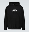 BALENCIAGA Crew medium-fit hooded sweatshirt,P00486727