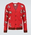 GUCCI HAWAII KNITTED CARDIGAN,P00491376