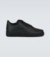 Nike Air Force 1 Leather Sneakers In Black