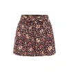 ULLA JOHNSON FLORAL COTTON-BLEND SHORTS,P00478749