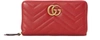 GUCCI GG MARMONT ZIPPERED WALLET,GUCU453HRED