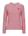 Comme Des Garçons Play T-shirts In Red